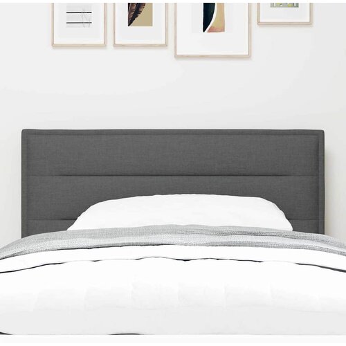  LED glava kreveta s LED trakama Tamno siva 80 cm tkanina Slike