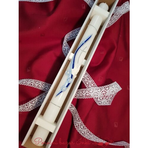  Krstne sveče z golobčkom in cvetjem KRSV 109 Cene