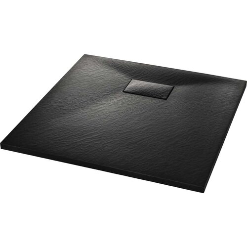 VidaXL Kada za tu&amp;scaron; SMC crna 80 x 80 cm Slike