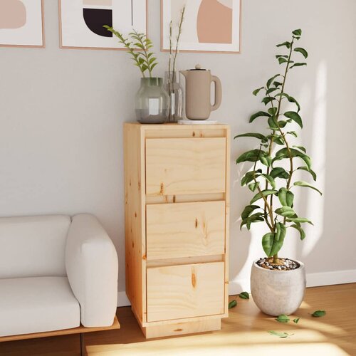 vidaXL Komoda 32 x 34 x 75 cm od masivne borovine Cijene