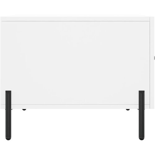  Stolići za kavu 2 kom bijeli 50x50x40 cm od konstruiranog drva Slike