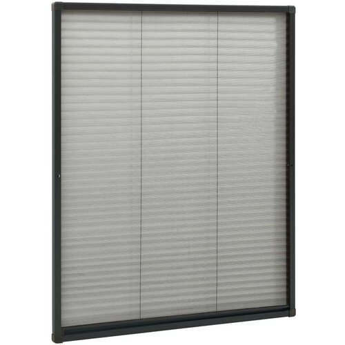VidaXL Zaslon protiv insekata za prozore antracit 80x100 cm aluminij Slike