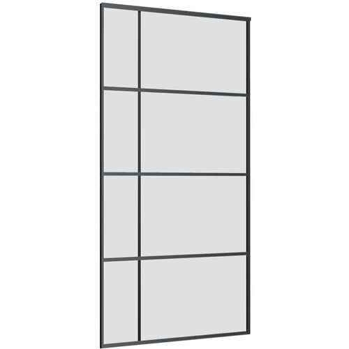  Klizna vrata s okovima crna 102,5x205 cm ESG staklo Slike