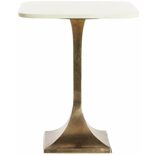 Light & Living Stranska mizica z mizno ploščo v marmornem dekorju ø 45 cm Rickerd –