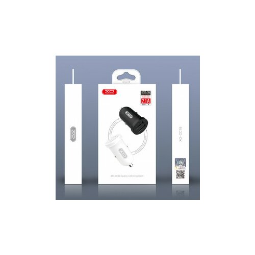 XO auto punjač - CC18 Dual USB port crni Slike