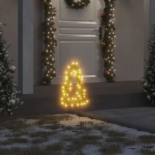 Ukrasna božićna svjetla sa šiljcima 3 kom drvce 50 LED 30 cm