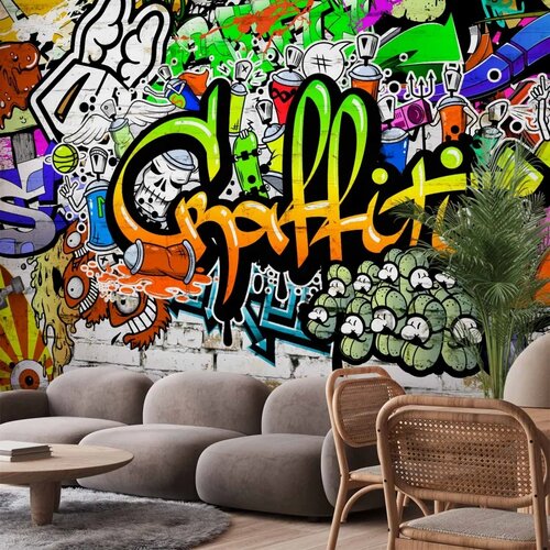  Foto tapeta - Graffiti on the Wall 441x315 Samoljepljiva Cene