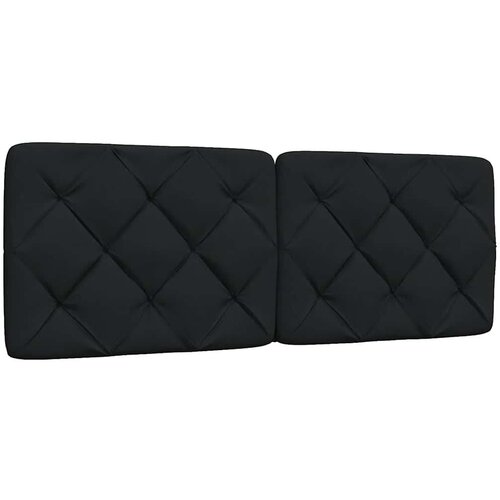 vidaXL Vzglavna stranica črna 120 cm blago Cene