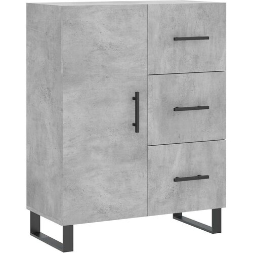  Komoda siva boja betona 69,5x34x90 cm od konstruiranog drva Slike