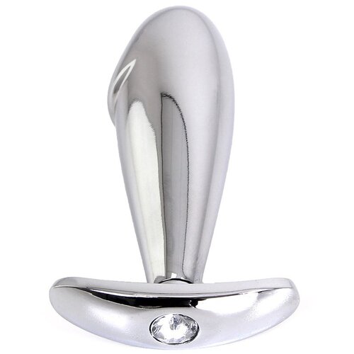 Kiotos Steel Handle Buttplug Penis with Clear Gem Cene