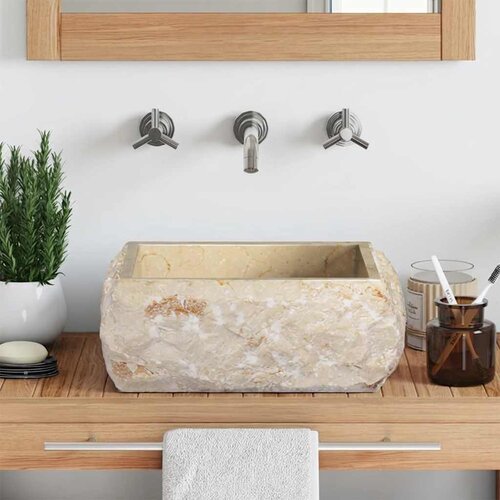  Umivaonik krem 30 x 30 x 13 cm mramorni Cene