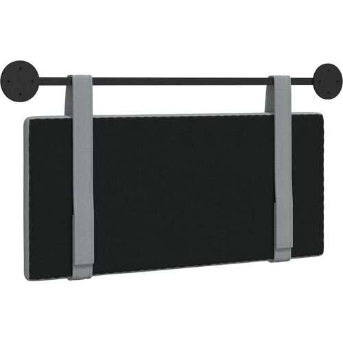 Držeće uzglavlje Zidne Svijetlo siva 100 x 55 x 5 cm tkanina - Svjetlosiva 90 cm bez LED svjetla Slike