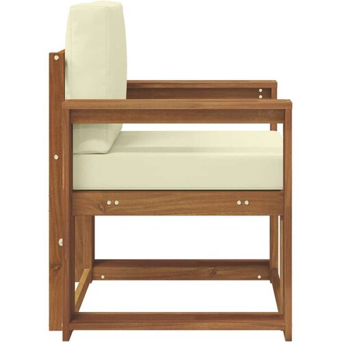  Set vanjskih sofa Čvrsto drvo akacije i poliester Slike