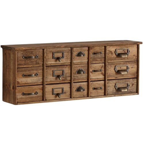 Ellos Home Viseća komoda od masivnog bora u svijetloj prirodnoj boji 67x25x14 cm Klas &ndash; Cijene