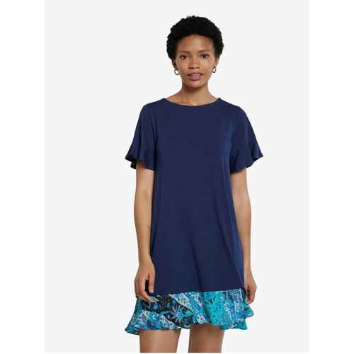 Desigual Dark Blue Minidress Vest Kali - Women Cijene