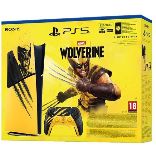 PlayStation 5 Digital Edition E chassis Marvel&amp;rsquo;s Wolverine Battle Yellow Limited Edition + VCH 1000056883 (825GB) Slike