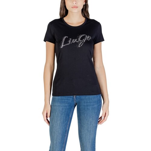 Liu Jo Majice s kratkimi rokavi ECS T-SHIRT MODA M/C UF5266 JS904 Črna Cene