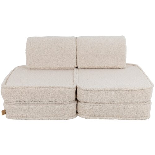MeowBaby pocket sofa basic, 120x25x60cm, bearly, kremasto, (21510710) Cene