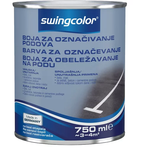 SWINGCOLOR barva za talne oznake (barva: bela; 750 ml)