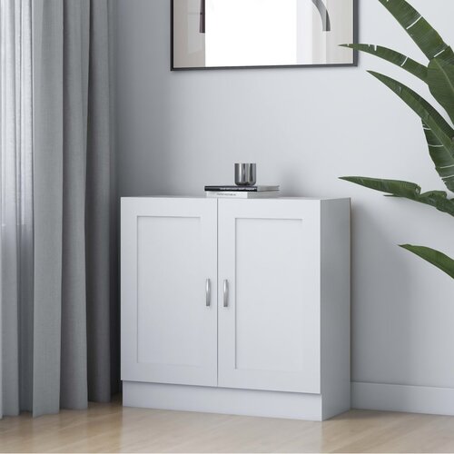 VidaXL Ormarić za knjige bijeli 82,5 x 30,5 x 80 cm od iverice Slike