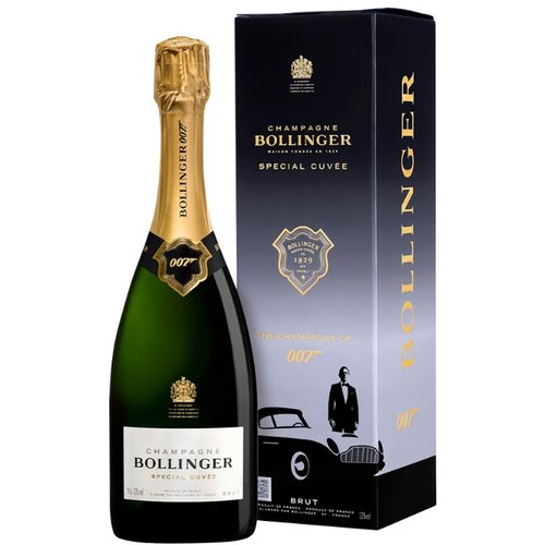 Bollinger Special Cuvee James Bond 007 Edition belo penu&amp;scaron;avo vino 0.75l Slike