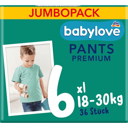 babylove jumbopack premium pelene gaćice xl, veličina 6 (18-30kg) 36 kom Cene