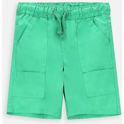 Coccodrillo Otroške bombažne kratke hlače zelena barva