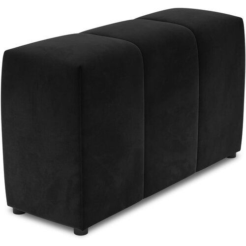 Cosmopolitan Design Crni bar&amp;scaron;unasti naslon za modularnu sofu Rome Velvet - Slike