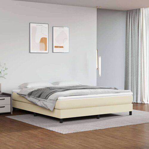  Okvir za krevet krem 180x200 cm od umjetne kože Cijene