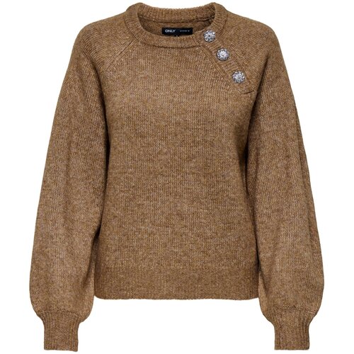 Only Pulover &amp;#039;ONLLAUREN&amp;#039; pikčasto rjava Slike