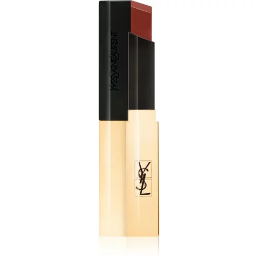 Yves Saint Laurent Rouge Pur Couture The Slim tanka matirajoča šminka z usnjenim učinkom odtenek 416 Psychic Chili 2,2 g
