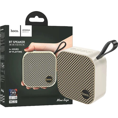 Hoco HC22 zvučnik, Bluetooth veza, Stereo, Bluetooth 5.2 Sport, zlatni Cijene