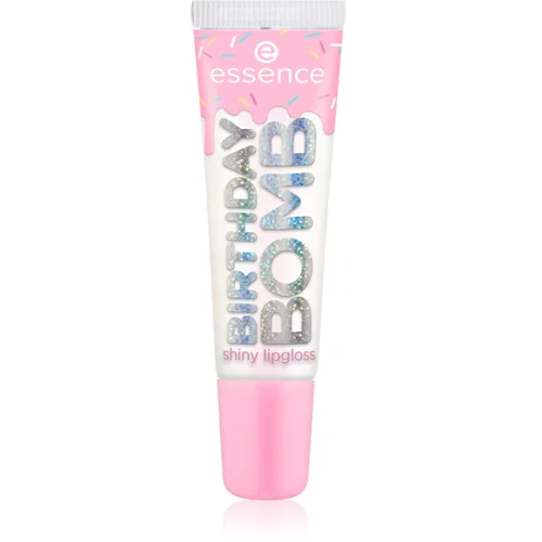 Essence Birthday Bomb transparenten sijaj za ustnice za bleščeč sijaj odtenek 01 Cake My Day! 10 ml