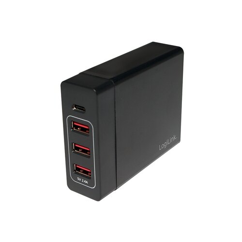 Logilink PA0122 PA0122 USB punjač Utičnica Izlazna struja maks. 10200 mA 4 x USB, Ženski konektor USB-C&amp;trade; Automatska detekc Slike