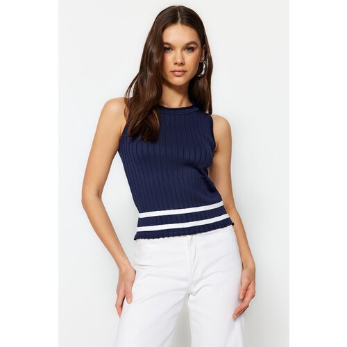 Trendyol Blouse - Navy blue - Slim fit Slike
