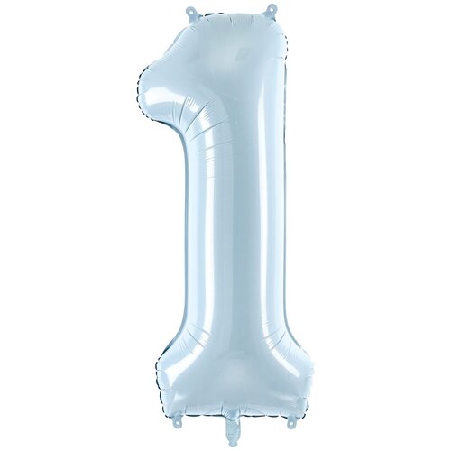 PARTY DECO balon iz folije številka ''1'', 72cm, svetlo moder Cene
