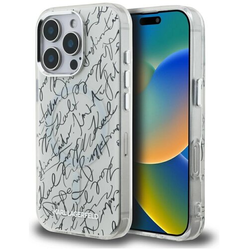 Karl Lagerfeld OVITEK Z VZORCEM KARL SCRIPT MAGSAFE ZA IPHONE 16 PRO MAX, (5000339127) Slike