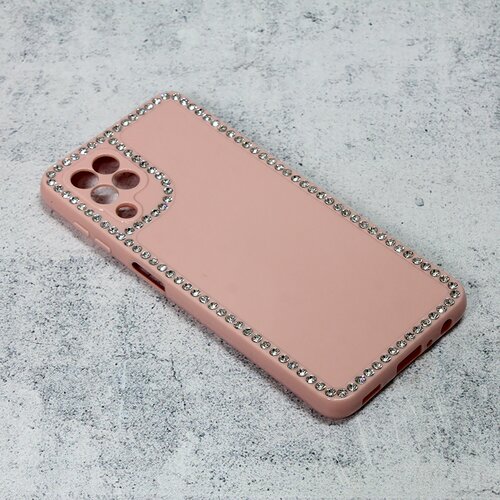Maska frame cirkon za samsung A225F galaxy A22 4G roze Slike
