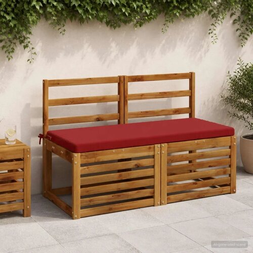  Jastučić za klupu SOEST 100% poliester Vinska crvena - boja crnog vina 120 x 50 x 5 cm Poliester Cijene