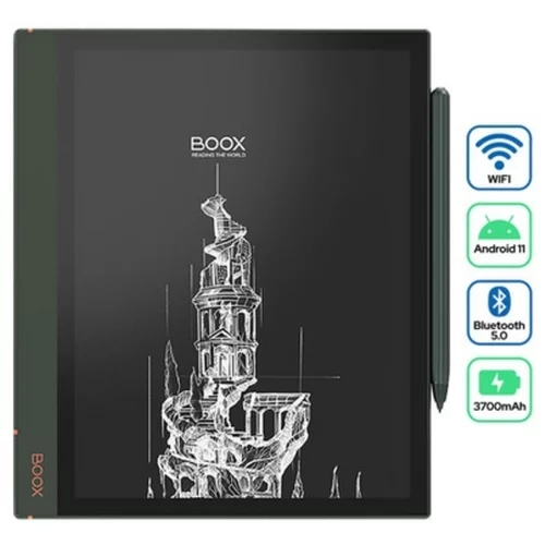 Boox E-bralnik 10.3i Note AIR2 Plus, 4GB/64GB, Wi-Fi, Bluetooth 5.0, USB Type-C, črno-zelen