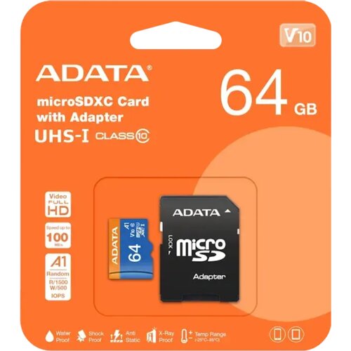 A DATA SD kartica 64GB + adapter Cene