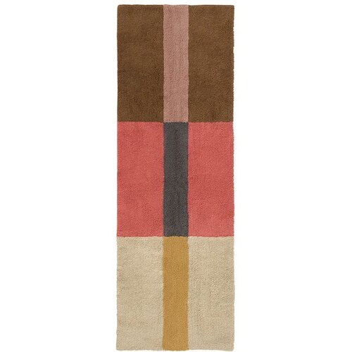 Lorena Canals Ročno tkan volnen tekač 80x230 cm Chroma Spiced Coral – Cene