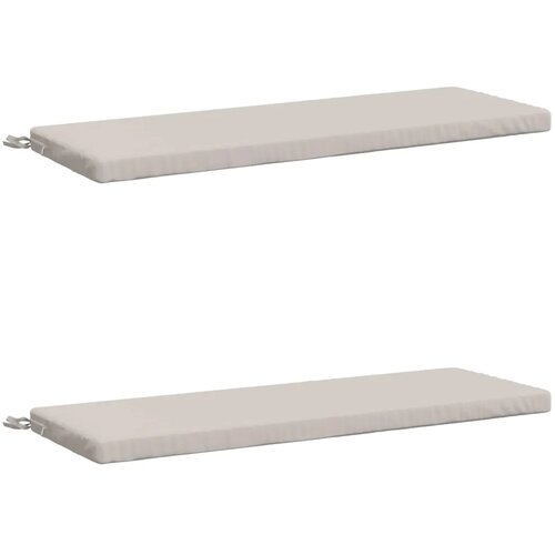  Jastučići za klupe - 2 dijela SOEST 2 kom. 100% poliester - Bijela 110 x 40 x 5 cm Melange Cene
