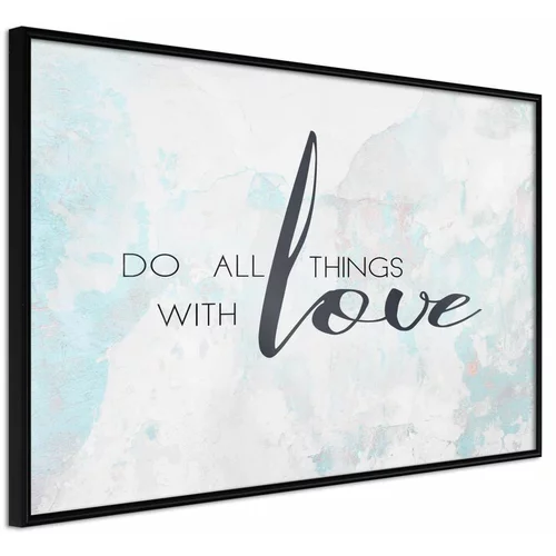  Poster - With Love 60x40