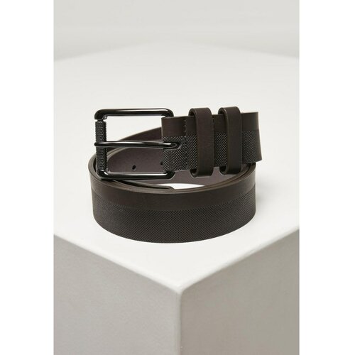 Urban Classics Imitation Leather Basic Belt Brown Cene