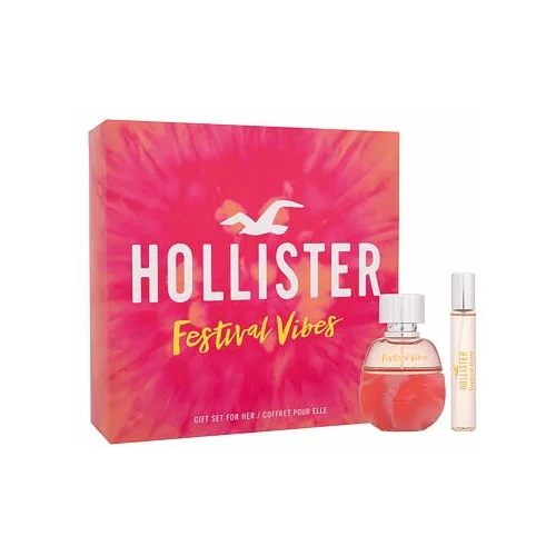 Hollister Festival Vibes darilni set parfumska voda 50 ml + parfumska voda 15 ml za ženske