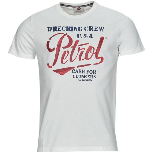 Petrol Industries Majice s kratkimi rokavi T-Shirt SS Classic Print Bela Slike