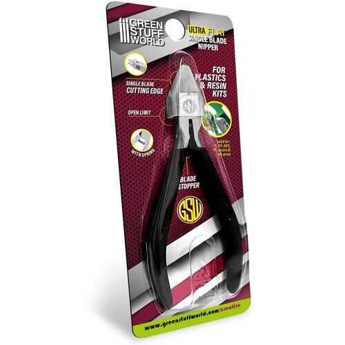 Green Stuff World ULTRA FLAT Side Blade Nipper - Ravne Makaze za Plastiku Slike
