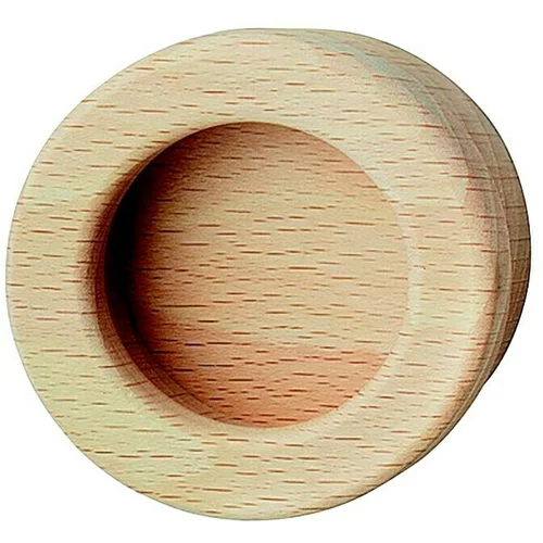 Ručka za namještaj (Tip ručke za namještaj: Školjka, Drvo, Ø x V: 60 x 11 mm)
