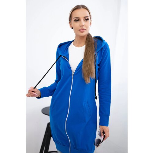 Kesi marka niezdefiniowana Hooded dress with a hood mauve-blue Slike